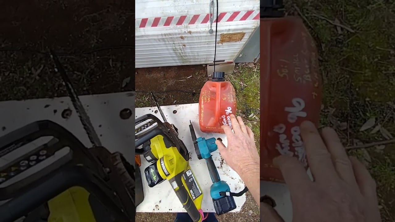 The chainsaws we use on our Off Grid property. 