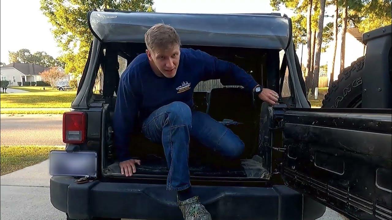 Jeep Wrangler Back Seat Removal - YouTube