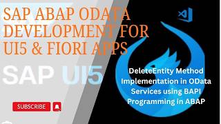 8. Deleteentity Method Implementation In Odata Services Using Bapi Programming In Abap