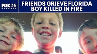 Friends grieve Florida boy, grandmother who died house fire