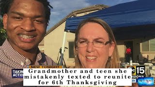 BREAKING NEWS! Grandmother and teen she mistakenly texted to reunite for 6th Thanksgiving
