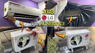LG AC Service (Vip) 2023 At Home | Ac Service Kaise Karte Hai | Hindi