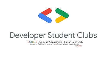 Google Developer Students Club (DSC) Lead Application 2022 | TURKEY [ACCEPTED]