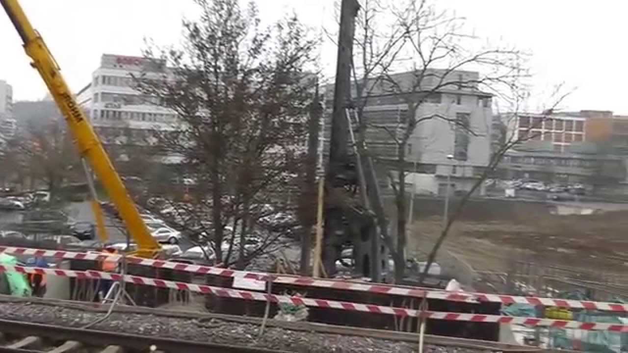 Bahnhof Feuerbach "Trogbauwerk" -Verlegung der Fernbahngleise- | 26.1.2015 | 
