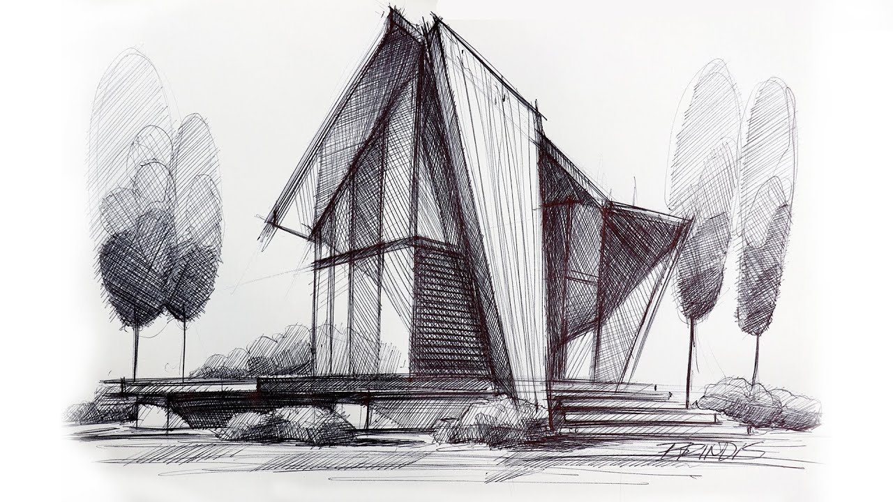 Sketching architecture with bic pen