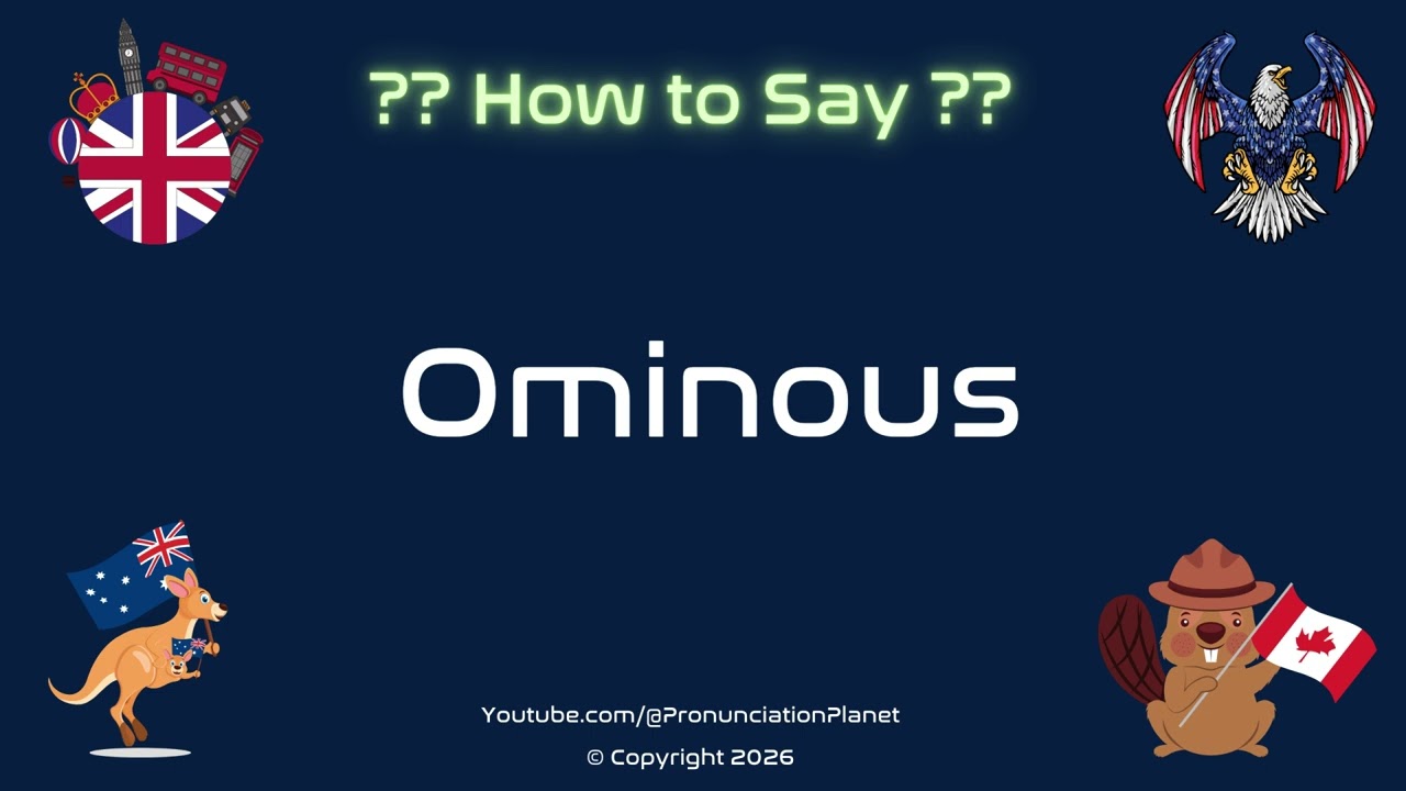 🌩️ 👻 How to Pronounce Ominous? (CORRECTLY) | Pronunciation Planet