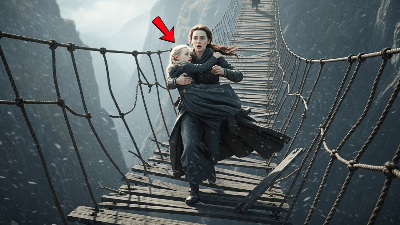 She Carried the Elven Child Across the Shattered Bridge — Until the Ropes Snapped