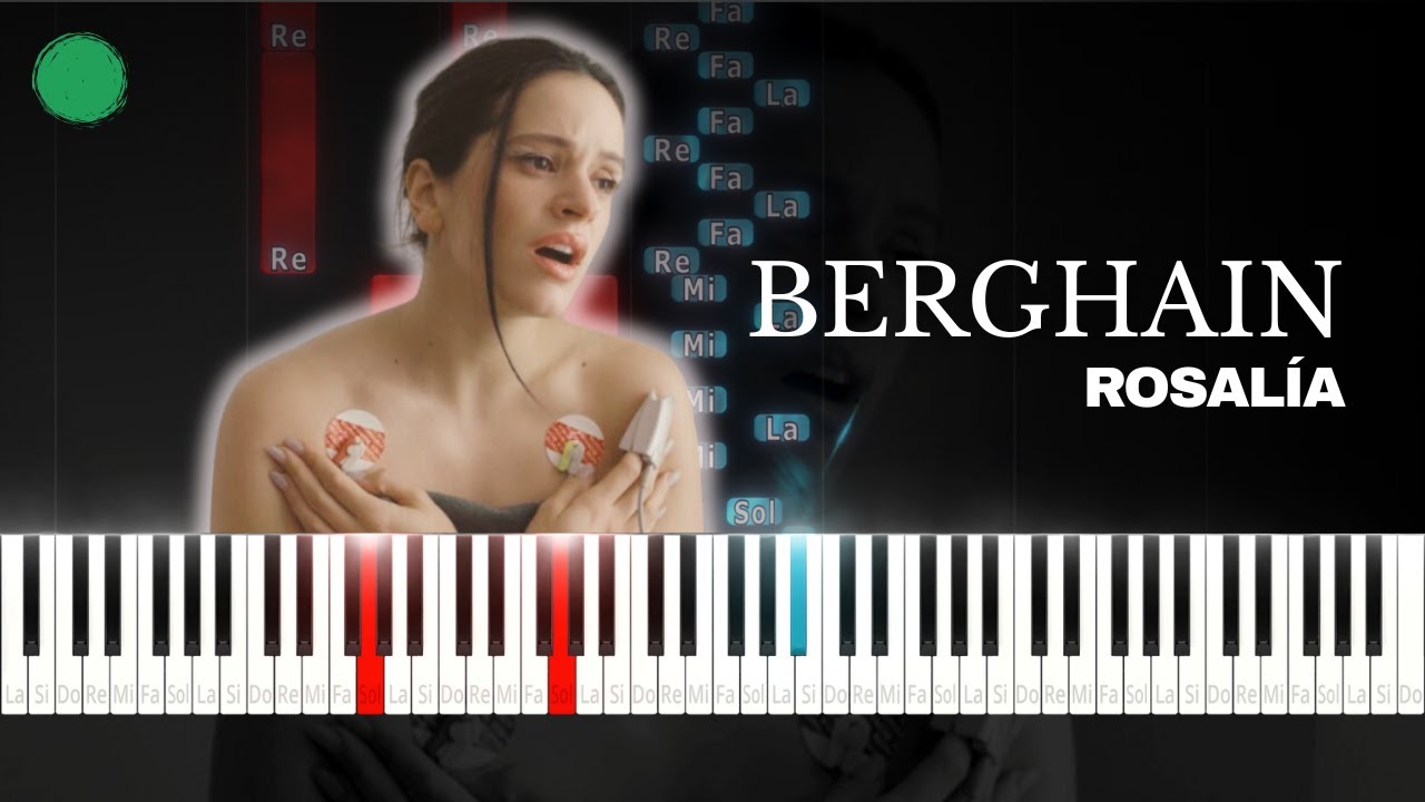 Berghain · Rosalía (MUY FÁCIL) I Piano tutorial