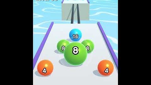 BallRun2048 level 53 gameplay #shorts