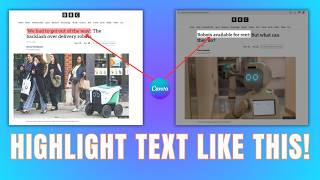Newspaper Text Highlight Animation in Canva | Spotlight & Color Effect Tutorial