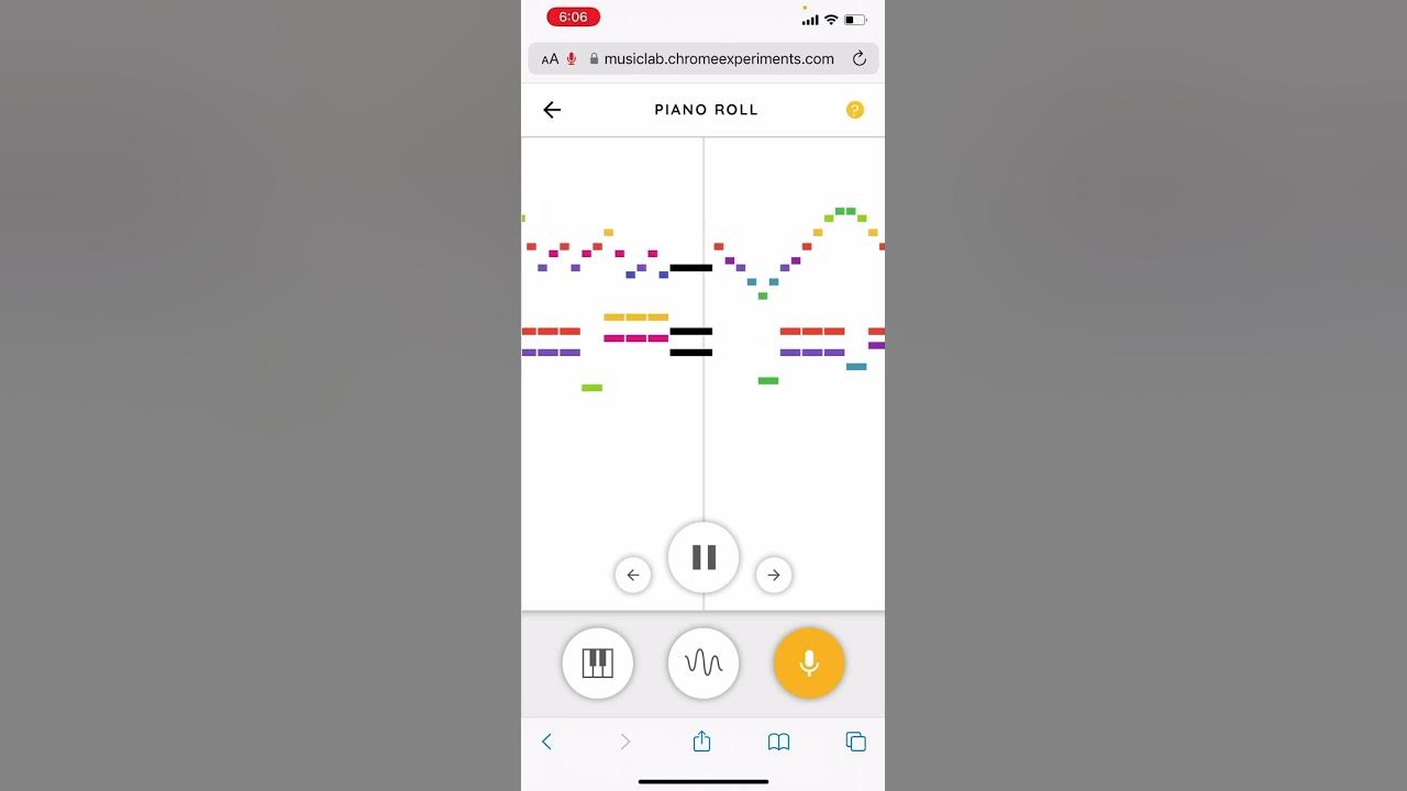 Chrome music lab piano roll but it’s claps YouTube