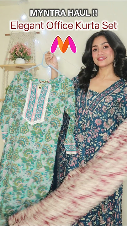 Myntra Ethnic finds *summer cotton kurta set 