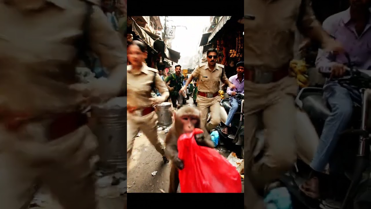 Monkey Steals Bananas, Sparks Wild City Chase