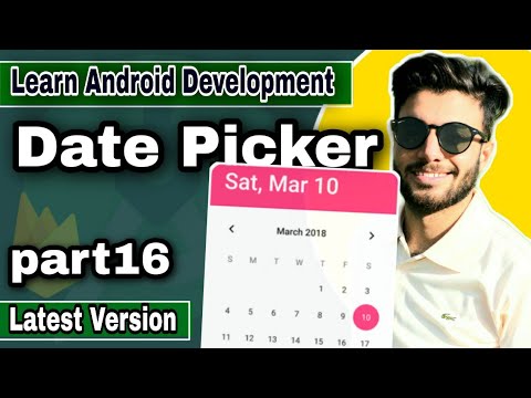 How to create date picker in Android Studio #16 || Android App ...