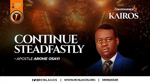 THE CONVERGENCE DAY 2 EVENING || CONTINUE STEADFASTLY || APOSTLE AROME OSAYI || 3RD SEPT 2022