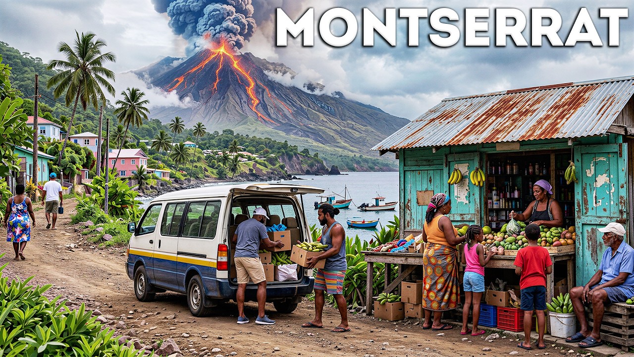 Living in Montserrat | How Life Works on an Island Buried by Volcanic Eruptions | 4K