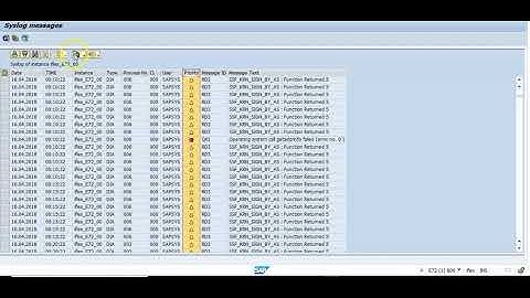 SAP Cyber Security System Log