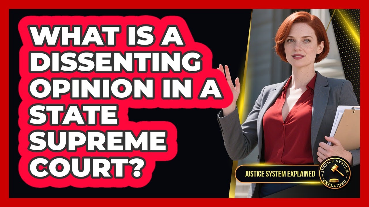 What Is A Dissenting Opinion In A State Supreme Court? - Justice System ...