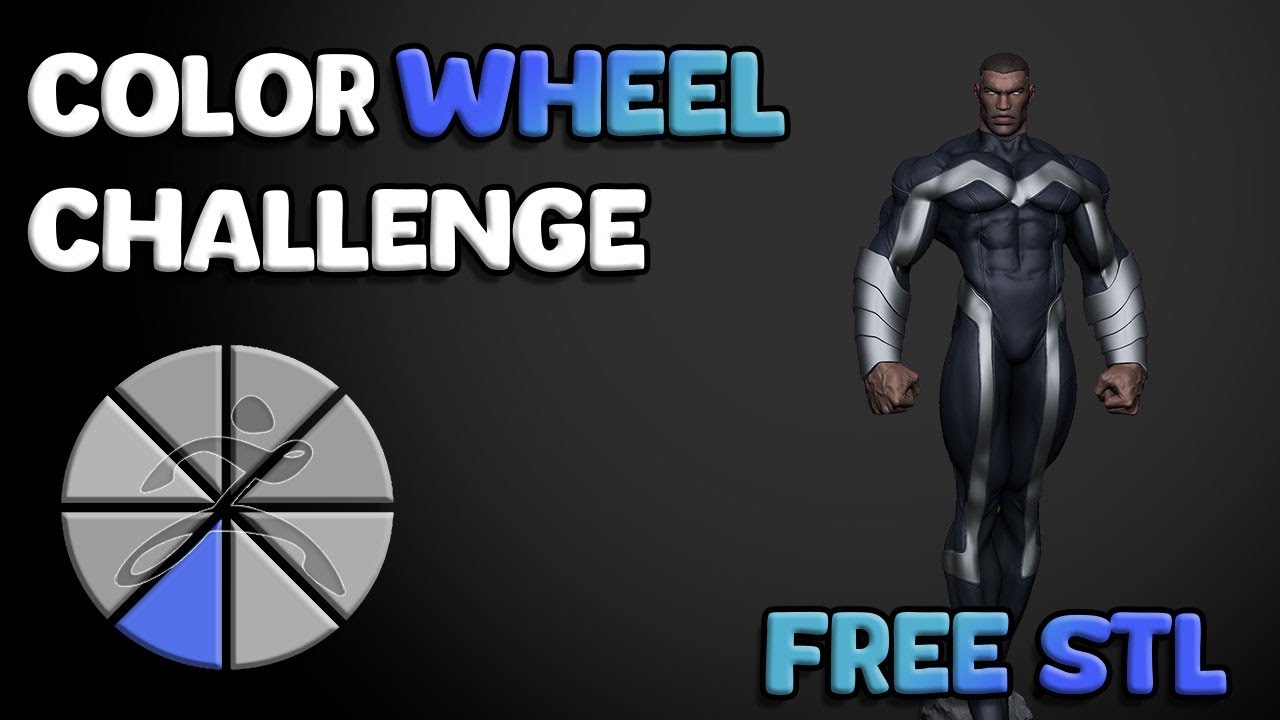 Blue Marvel - FanArt | FREE STL | Color Wheel Challenge
