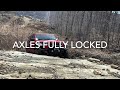 Jeep wrangler rubicon ecodiesel  light offroading  axel lock test