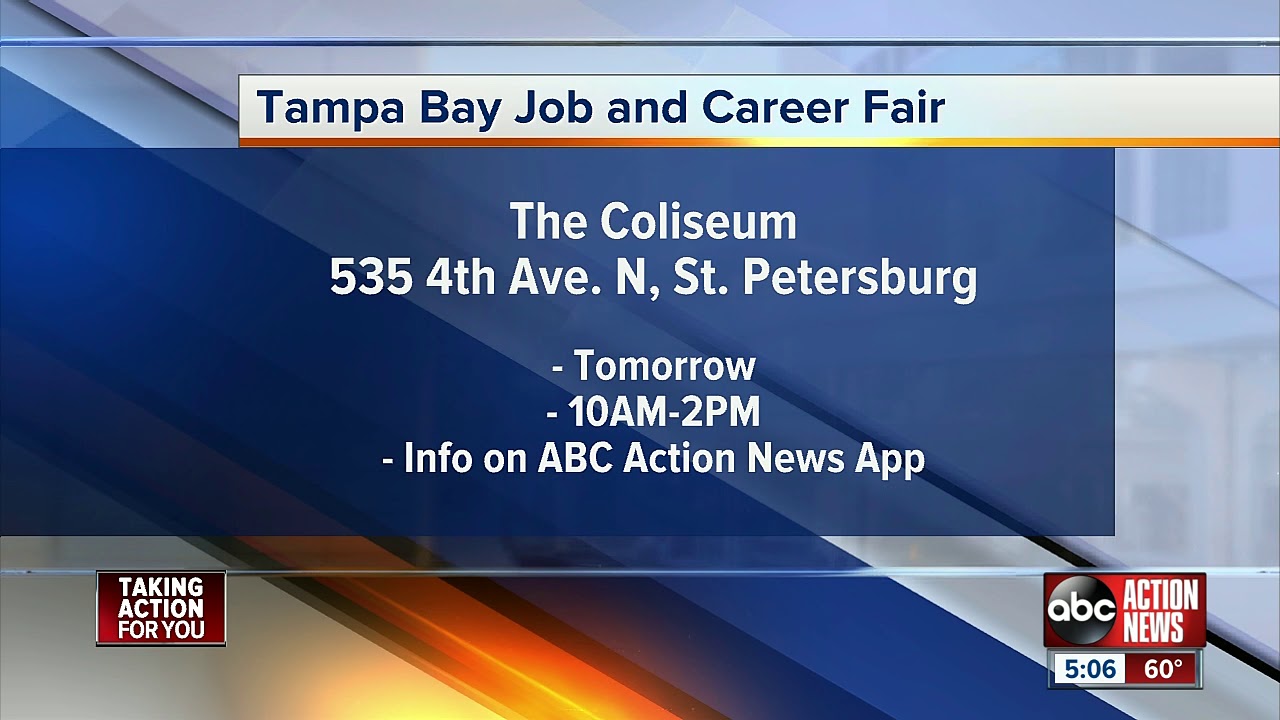 Dozens of companies participating in the Tampa Bay Job and Career Fair