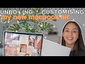 UNBOXING + CUSTOMISING MY NEW MACBOOK 2020