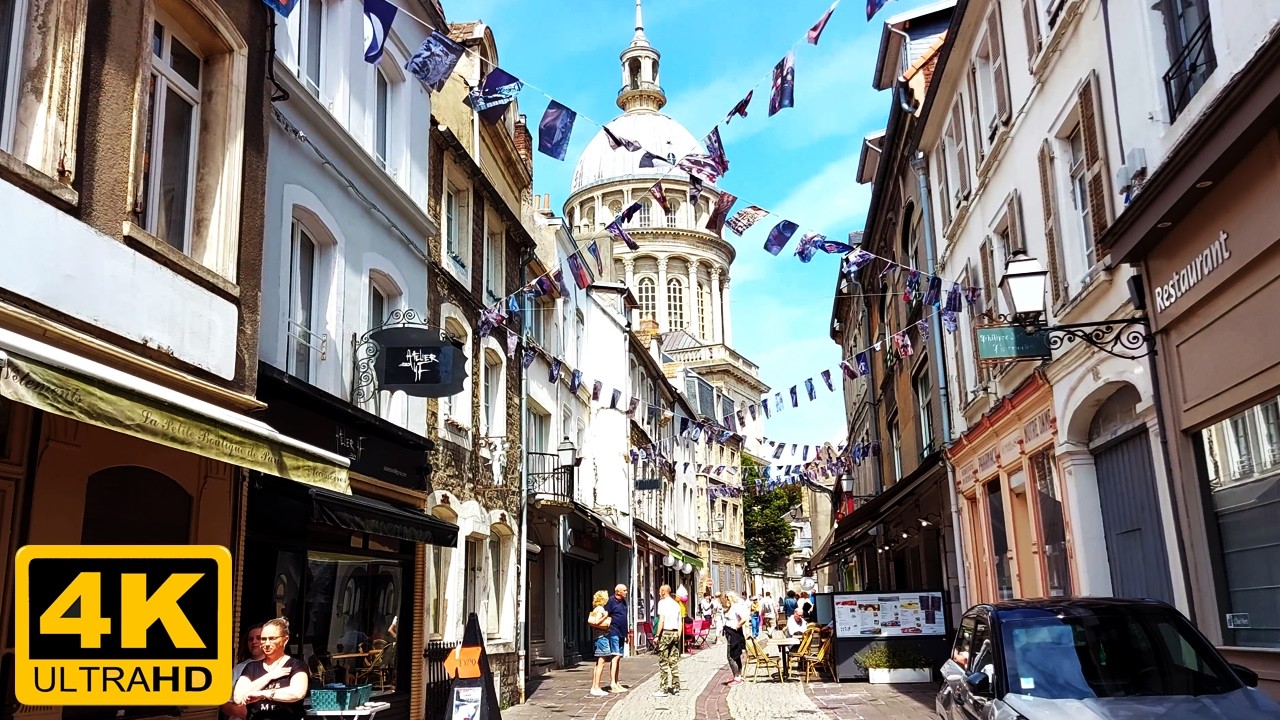 Boulogne-Sur-Mer - Walking Through the Old Town of a Coastal City in Northern France