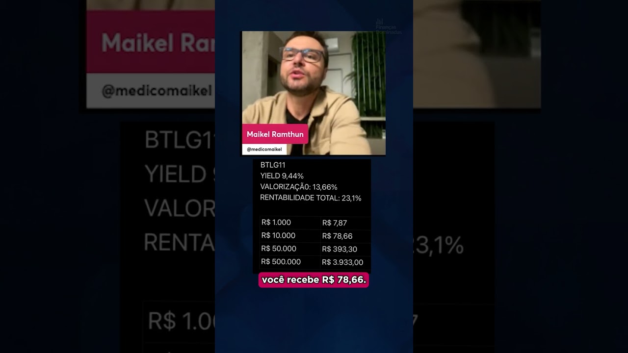 Quanto renderia se eu investisse R$1.000,00 em BTLG