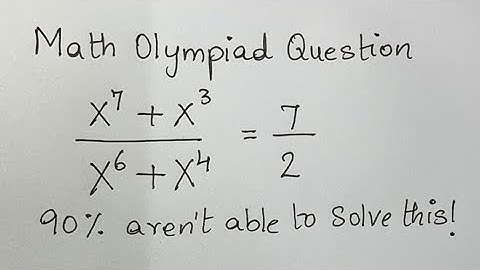 90% aren’t able to solve this excellent math olympiad problem because they don’t know this trick!