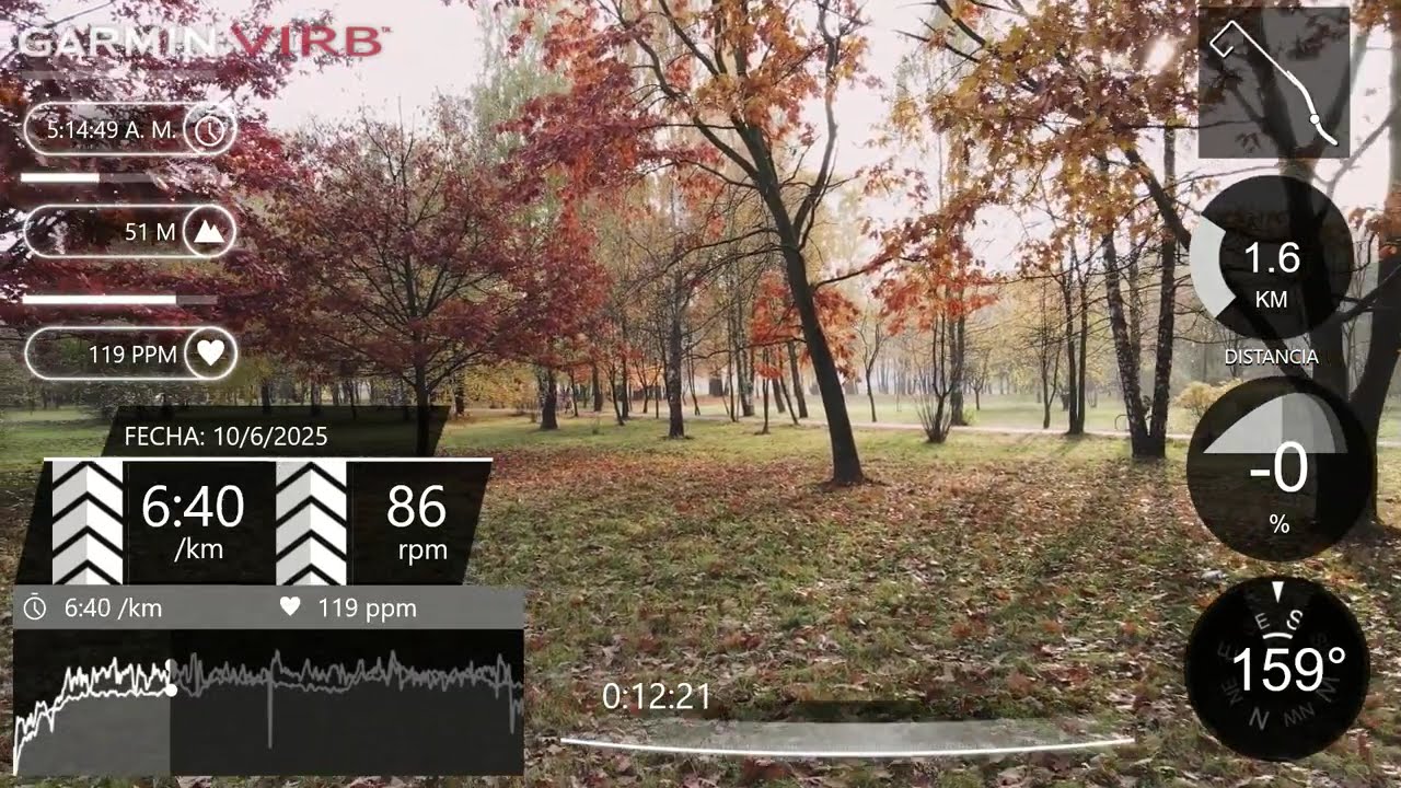 Entrenamiento Virtual Running | Rodaje Suave 100625 | Telemetría en Tiempo Real y Ritmo Musical