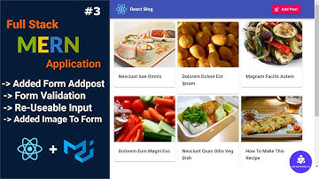 Full Stack MERN Project - Build A Blog App | React , Node, Express, MongoDB [Part 3/4] | Greatcoders