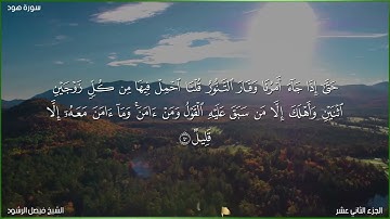 تلاوة من سورة هود - الشيخ فيصل الرشود