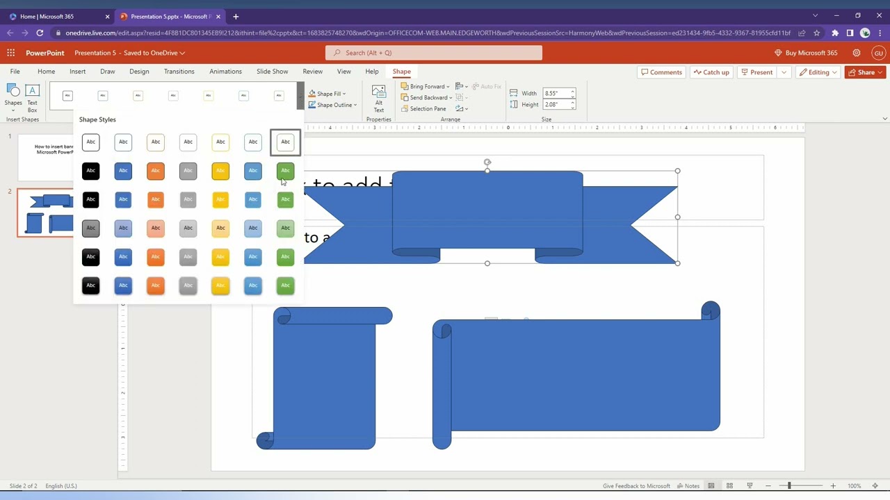 How To Make A Large Banner In Powerpoint