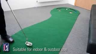 Vidéo: Un tapis pour Putt PGA Tour avec 3 trous et 2 lacs