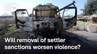 Trump revokes Biden's sanctions on extremist Israeli settlers in occupied West Bank | DW News