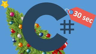 C# Christmas Tree за 30 секунд #Shorts