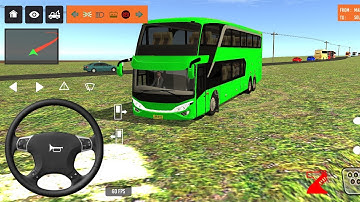 2025 new coach bus simulator 💥 || indonesia bus simulator part-73 #bus #game #simulator #comman  