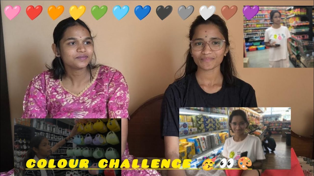 Finally navu colour challenge video madudhvi 🥳🎨😅