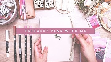 📓 PLAN WITH ME | February 2021 Bullet Journal: Primrose Floral Botanical - Archer & Olive Notebook