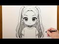 How to Draw Mira from K Pop Demon Hunters | Step by Step Anime Sketch