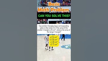 Two similar triangles have corresponding sides in the ratio 2:3. If the area of the smaller triangle