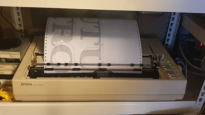 DOT MATRIX PRINTER IN ACTION