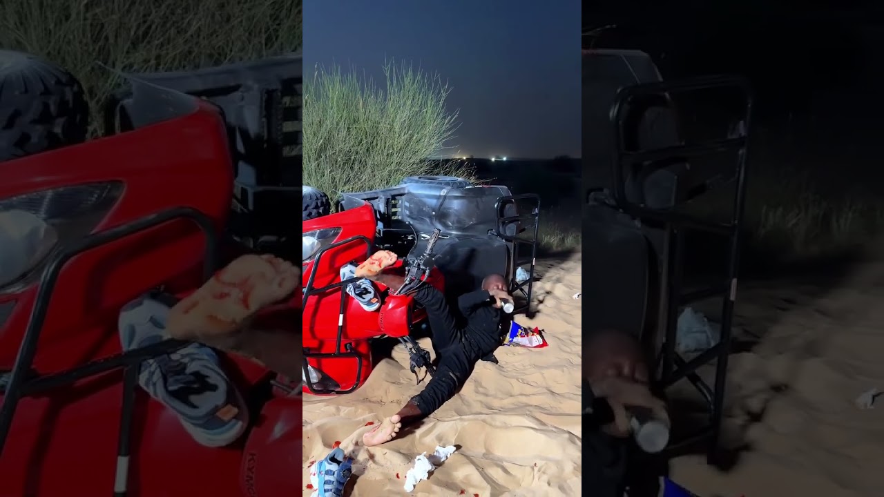 Tenge Tenge fake accident in Dubai 