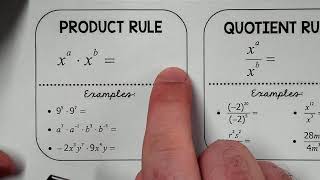 Exponent Rules Notes Part 1
