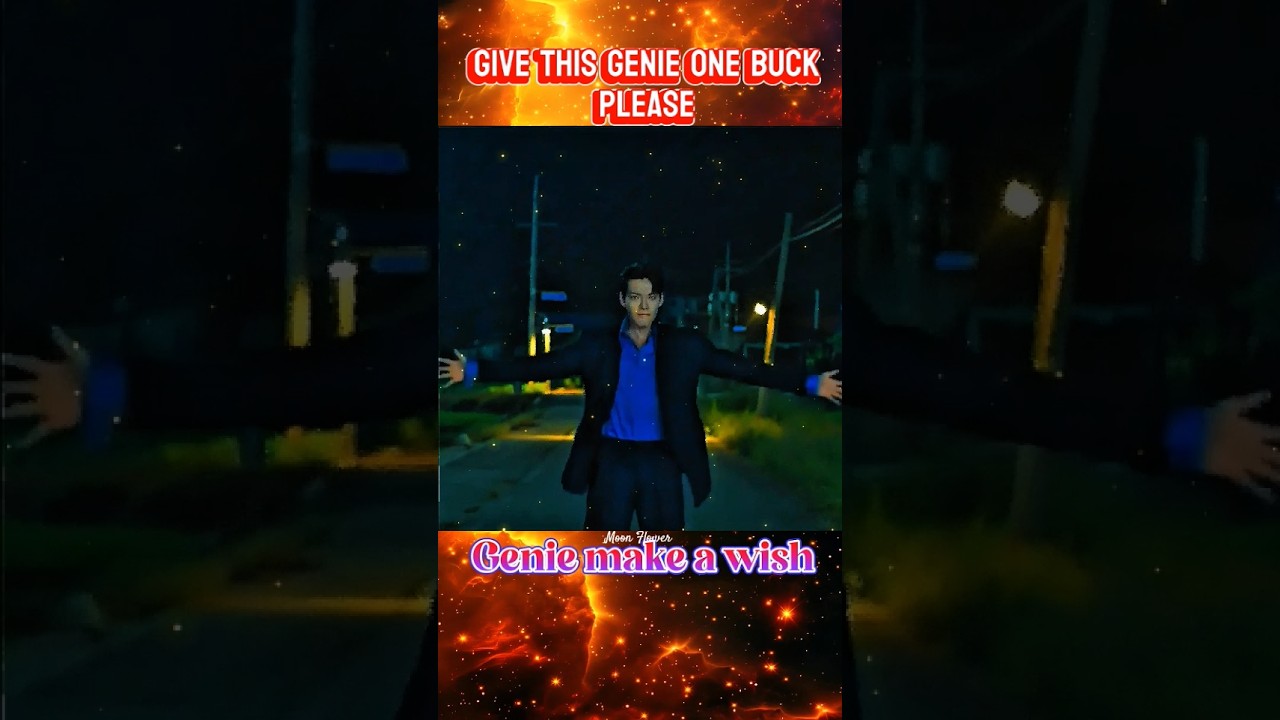 Poor genie got hit by a car - Genie make a wish || Moon Flower || 