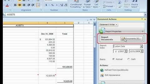 lntuit Statement Writer: Report Properties