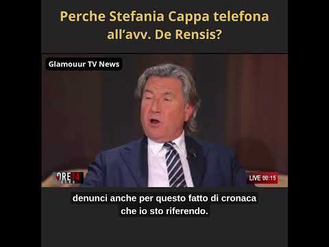Video La misteriosa telefonata di Stefania Cappa all'avv. De Rensis..