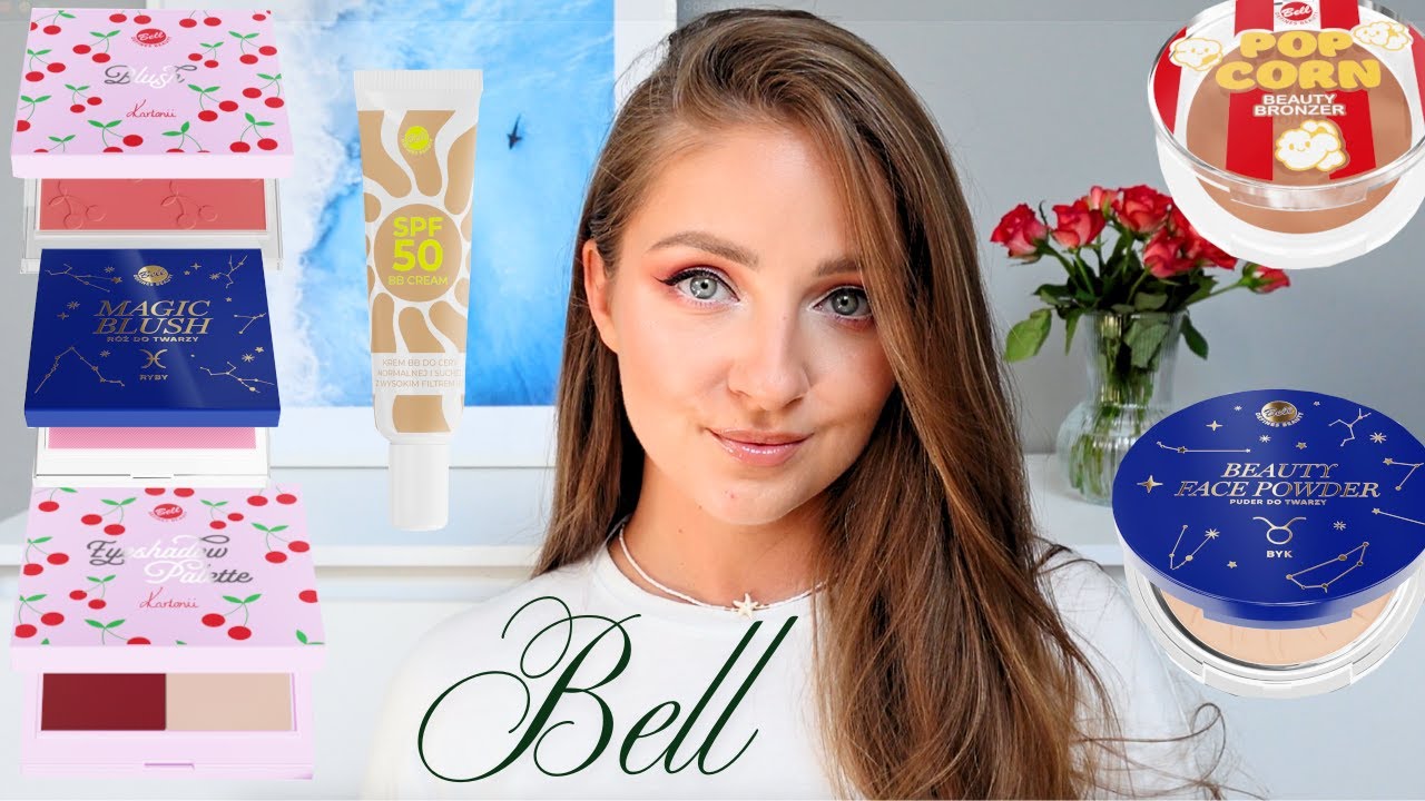 MAKIJAŻ KOSMETYKAMI BELL Z KILKU LIMITOWANYCH KOLEKCJI || KARTONII, ASTRO GLOW, POPCORN