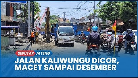 2,3 Kilometer Jalan Kaliwungu Kendal Akan Dicor, Kemacetan Hingga Akhir Tahun