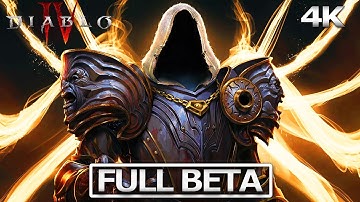 DIABLO 4 Full Beta Gameplay Walkthrough / No Commentary 【FULL ACT 1】4K 60FPS Ultra HD